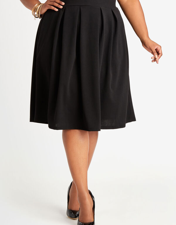Black Box Pleat Skirt, Black image number 0