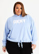 DKNY SPORT French Terry Hoodie, Hydrangea image number 0