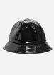Black Patent Leather Bucket Hat, Black image number 1