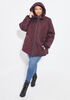Quilted Hooded Puffer Coat, Mauve image number 3