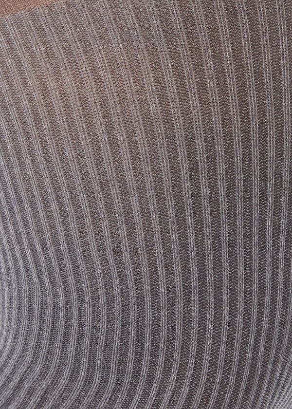 Ribbed Opaque Tights, Grey image number 1