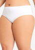 Stretch Cotton & Lace Bikini, White image number 0