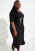 Grace French Terry Midi Dress, Black image number 2