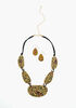 Animal Necklace & Drop Earrings, Brown Animal image number 0