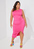 The Elisa Bodycon Dress, Hyper Pink image number 2