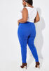 Distressed Cutout Jeggings, Bluing image number 1