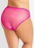 Mesh & Lace Hipster Brief Panty, Fuchsia image number 1