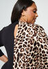 Paneled Leopard Print Tunic, Multi image number 3
