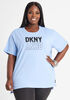 DKNY Sport Logo Graphic Tee, Hydrangea image number 0