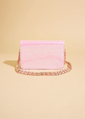 Bebe Milly Sequined Crossbody, Blush image number 1