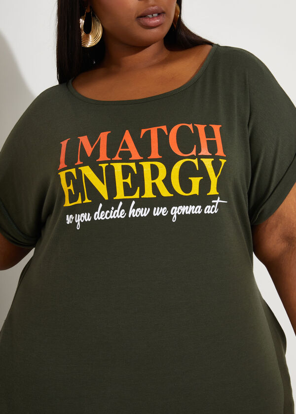 I Match Energy Maxi Shirtdress, Olive image number 2
