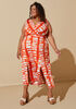 Tie Dyed Front Split Maxi Dress, Koi image number 0