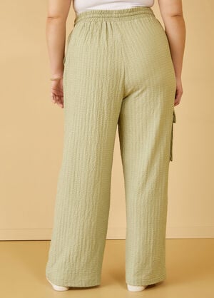 Textured Cargo Pants, Green image number 1