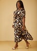 Leopard Print Maxi Dress, Black Animal image number 2