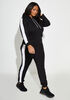 Striped French Terry Joggers, Black image number 2