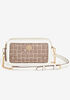Anne Klein Paneled Faux Leather Crossbody, Brown image number 0
