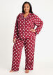 Plus Size Sleepwear Pajamas Polka Dot Plus Size PJs Set image number 0