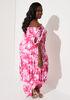 Off The Shoulder Watercolor Dress, Fandango Pink image number 1