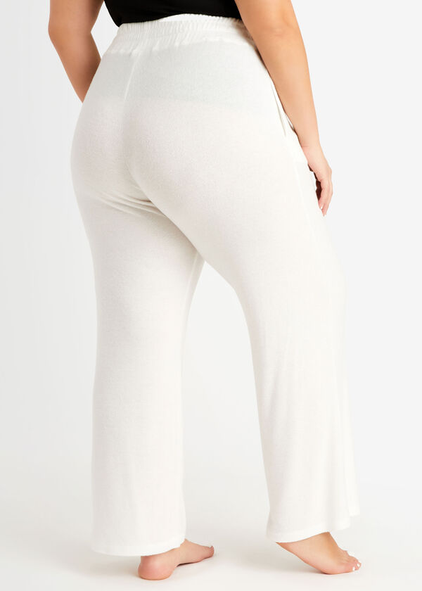 Cozy Lounge Wide Leg Pant, Ivory image number 1