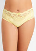 Scalloped Lace Hipster Panty, Lemon image number 0
