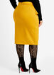 Ruffle Ponte Hi Rise Pencil Skirt, Nugget Gold image number 1