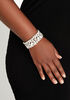 Silver Tone Crystal Bracelet, Silver image number 0