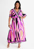 Swirl Flutter Sleeve Maxi Dress, Purple Magic image number 0