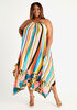 Chain Neck Scarf Maxi Dress, Multi image number 0