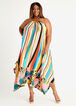 Multi Stripe Chain Neck Scarf Maxi Dress, Multi image number 0