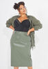 The Baylor Midi Skirt, Green image number 2