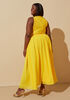 Lace and Chiffon Maxi Dress, Maize image number 1