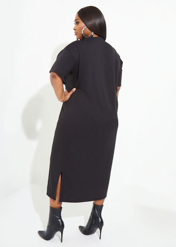 Faith Maxi Sneaker Dress, Black image number 1