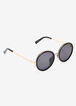 Round Frame Sunglasses, Black image number 2