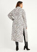 Animal Print Knit Duster Cardigan, Ivory image number 1