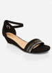 Sole Lift Faux Wide Width Wedges, Black image number 0