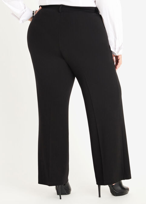 Short Power Ponte Trousers, Black image number 1