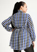 Houndstooth Tie Neck Hi Low Blouse, Sodalite image number 1