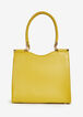 Bebe Aliah Stud Shopper Handbag, GOLDEN LIME image number 1