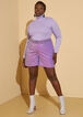 Sequined Mesh Shorts, Purple image number 0