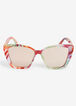 Floral Plastic Cateye Sunglasses, Multi image number 0