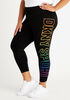 DKNY SPORT Pride Rainbow Leggings, Black image number 0