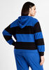 Colorblock Pullover Fleece Hoodie, Sodalite image number 1