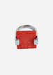 Resin Square Ring  - Color: Hot Coral, Size: N/S, Hot Coral image number 1