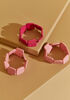 Two Tone Resin Bracelet Set, Blush image number 1