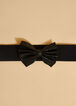 Crystal Bow Stretch Belt, Black image number 1