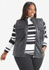 Quilted Faux Leather Vest, Black image number 0