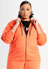 DKNY Sport Logo Stripe Zip Hoodie, Orange image number 0
