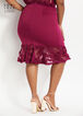 Ruffle Mesh Trim Skirt, Raspberry Radiance image number 2