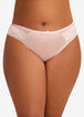 Microfiber & Lace Cheeky Hipster, Light Pink image number 0