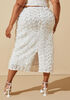 Rosette Midi Skirt, White image number 1
